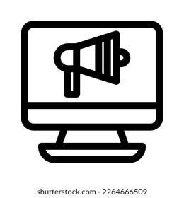 icono de anuncio de actualización o logotipo símbolo de signo aislado ilustración vectorial - iconos vectoriales de estilo negro de alta calidad
