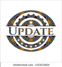 Update arabesque style badge. arabic decoration.