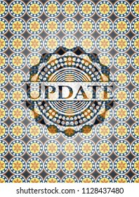 Update arabic style badge. Arabesque decoration.