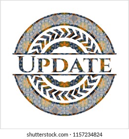 Update arabic style emblem. Arabesque decoration.