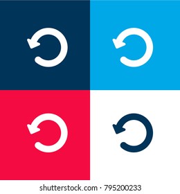 Update arrow four color material and minimal icon logo set in red and blue