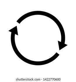 Update arrow icon flat vector illustration design isolated on white background