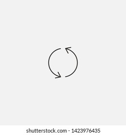 update arrow icon sign signifier vector