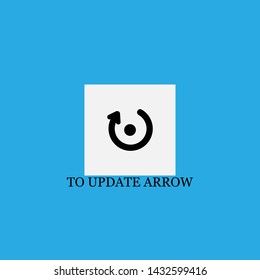 to update arrow icon sign signifier vector