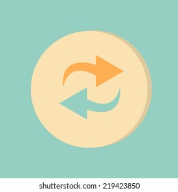update arrow sign