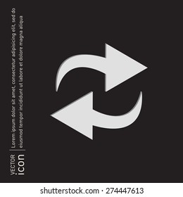 update arrow sign