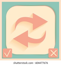 update arrow sign