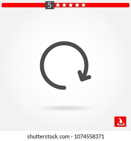 update arrow vector icon