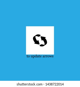 to update arrows icon sign signifier vector