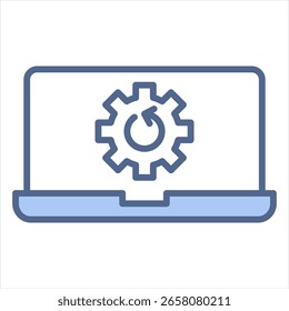 Ilustración vectorial Actualizar Blue Icon