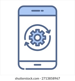 Ilustración vectorial Actualizar Blue Icon