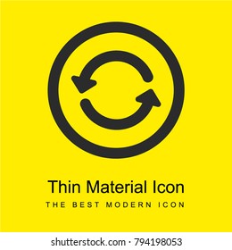 Update bright yellow material minimal icon or logo design