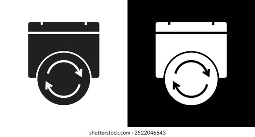 update calender icon simple vector symbol