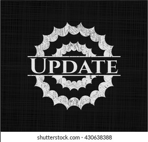 Update chalkboard emblem on black board