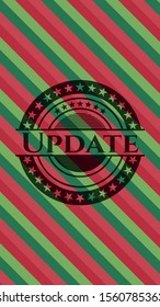 Update christmas emblem background. Vector Illustration. Detailed.