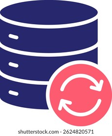 Update Data Icon Fill Vector Illustration