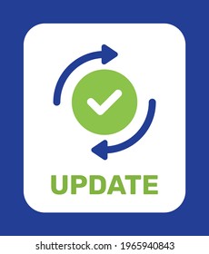 Update data icon vector for templates. Technology concept.