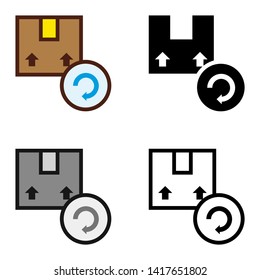 Update Delivery Information Icon in Different Color and Style