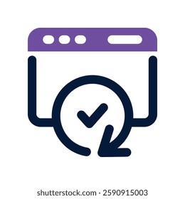 update dual tone icon. vector icon for your website, mobile, presentation, and logo design.