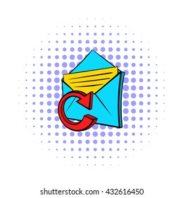 Update e-mail icon, pop-art style