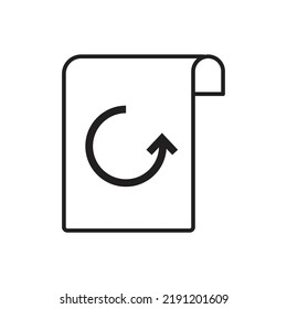 Update file document icon design. vector illustration