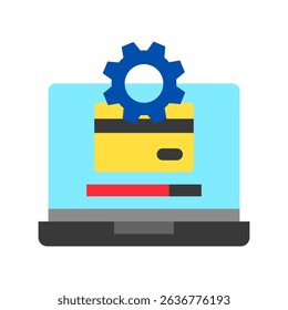 Update flat color, mini illustration icon. use for modern concept, print, UI, UX kit, web and app development. Vector related to account management, ecommerce, banking and finance.