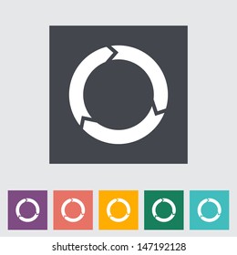 Update flat icon. Vector illustration.