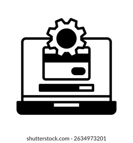 Symbol aktualisieren, Mini-Illustration. Nutzung für modernes Konzept, Print, UI, UX-Kit, Web- und App-Entwicklung. Vektor in Bezug auf Account-Management, E-Commerce, Banken und Finanzen.