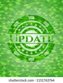 Update green emblem with mosaic background