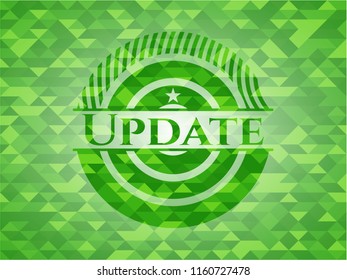 Update green emblem with mosaic background