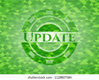 Update green mosaic emblem