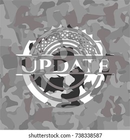 Update grey camouflaged emblem