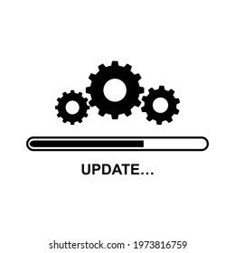 update icon. concept of update application. progress icon
