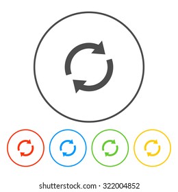 Update icon. Flat design style eps 10