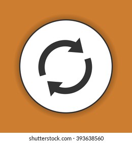 Update icon. Flat design style eps 10
