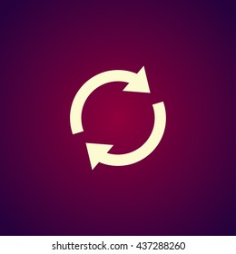 Update icon. Flat design style eps 10