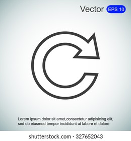 Update icon in flat style. Refresh symbol