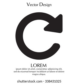 Update icon in flat style. Refresh symbol