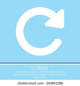 Update icon in flat style. Refresh symbol