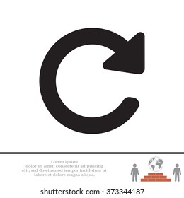 Update icon in flat style. Refresh symbol