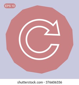 Update icon in flat style. Refresh symbol