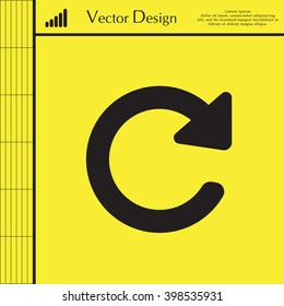 Update icon in flat style. Refresh symbol