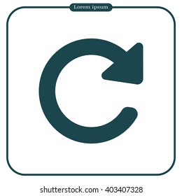 Update icon in flat style. Refresh symbol