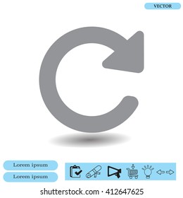 Update icon in flat style. Refresh symbol