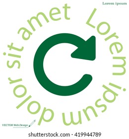 Update icon in flat style. Refresh symbol