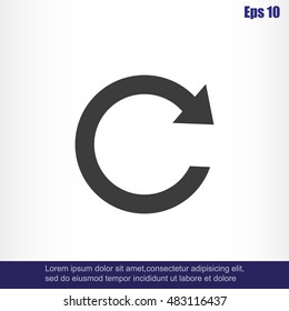 Update icon in flat style. Refresh symbol