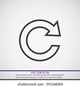 Update icon in flat style. Refresh symbol