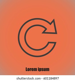 Update icon in flat style. Refresh symbol