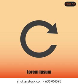 Update icon in flat style. Refresh symbol