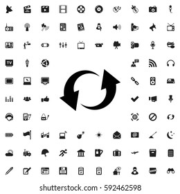 update icon illustration isolated vector sign symbol Media icons vector set.